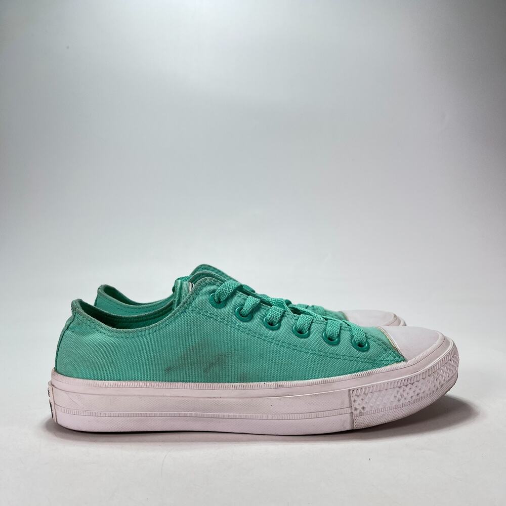 Converse Chuck Taylor All Star II Ox Teal White Low Top 151120C Women's Size 8